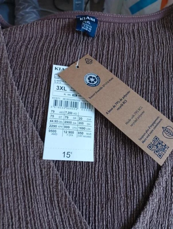 Bela blusa débardeur Kiabi nova tamanho 48 – photo 2